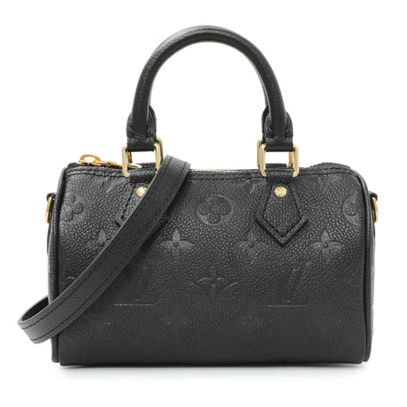 Louis Vuitton Black Empreinte Monogram Nano Speedy Handbags Louis Vuitton