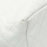 Chanel White Quilted Caviar Maxi Single Flap Handbags Chanel