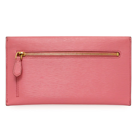 Prada Pink Vitello Move Envelope Wallet