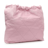 Chanel Pink Shiny Calfskin Large Chanel 22 Handbags Chanel