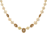 18K Yellow Gold South Sea Pearl Diamond Necklace Fine Jewellery Modaselle