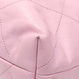 Chanel Pink Shiny Calfskin Large Chanel 22 Handbags Chanel
