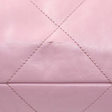 Chanel Pink Shiny Calfskin Large Chanel 22 Handbags Chanel