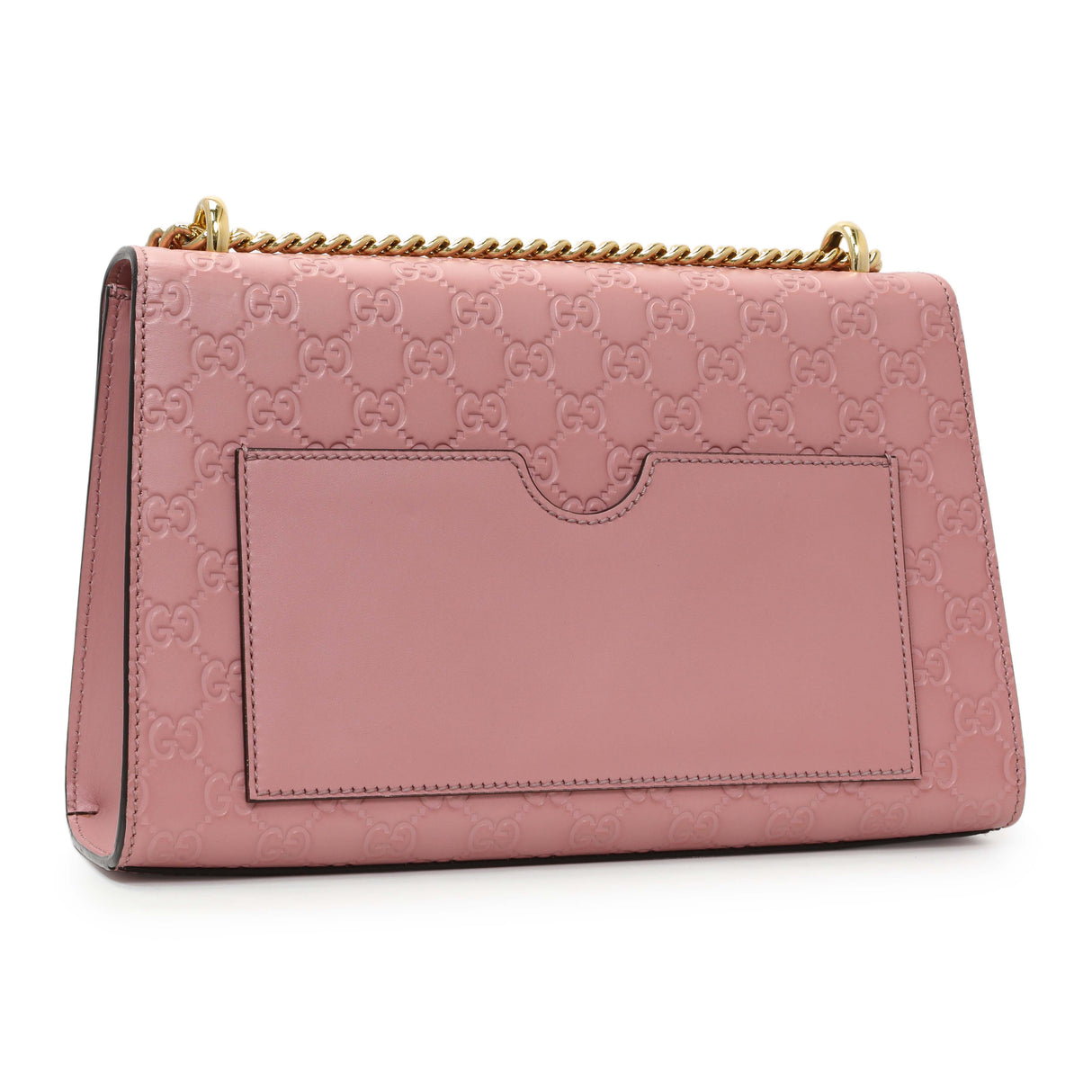 Gucci Pink Calfskin Medium Guccissima Padlock Flap Shoulder Bag Handbags Gucci