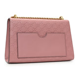 Gucci Pink Calfskin Medium Guccissima Padlock Flap Shoulder Bag Handbags Gucci