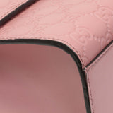 Gucci Pink Calfskin Medium Guccissima Padlock Flap Shoulder Bag Handbags Gucci