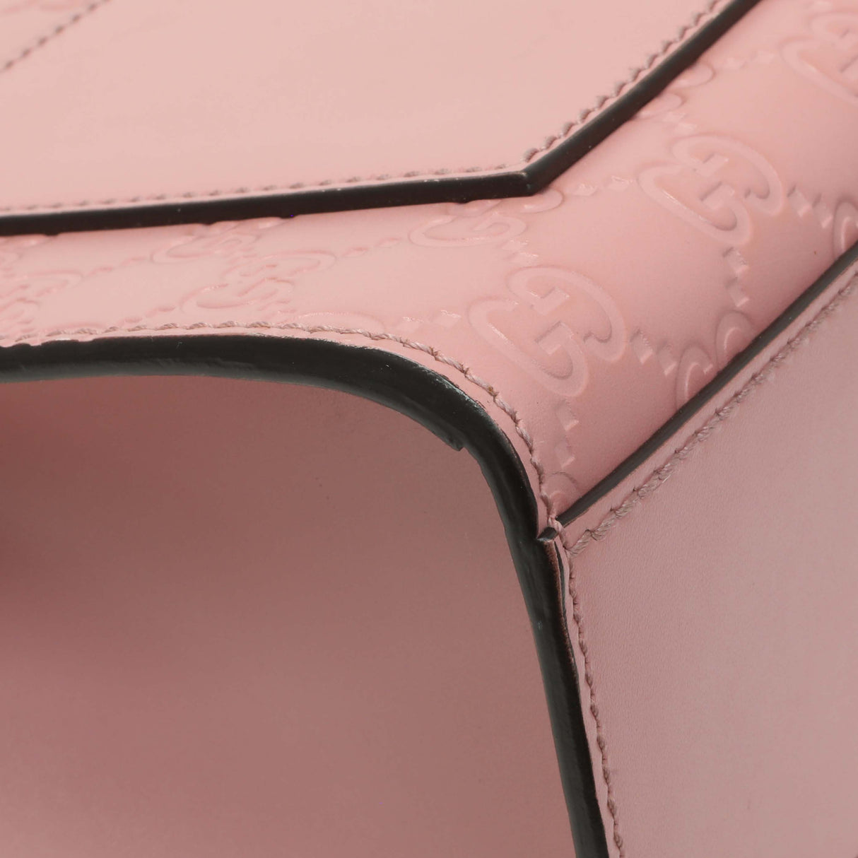 Gucci Pink Calfskin Medium Guccissima Padlock Flap Shoulder Bag Handbags Gucci