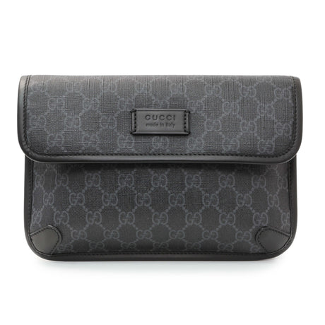 Gucci Black GG Supreme Monogram Belt Bag Handbags Gucci