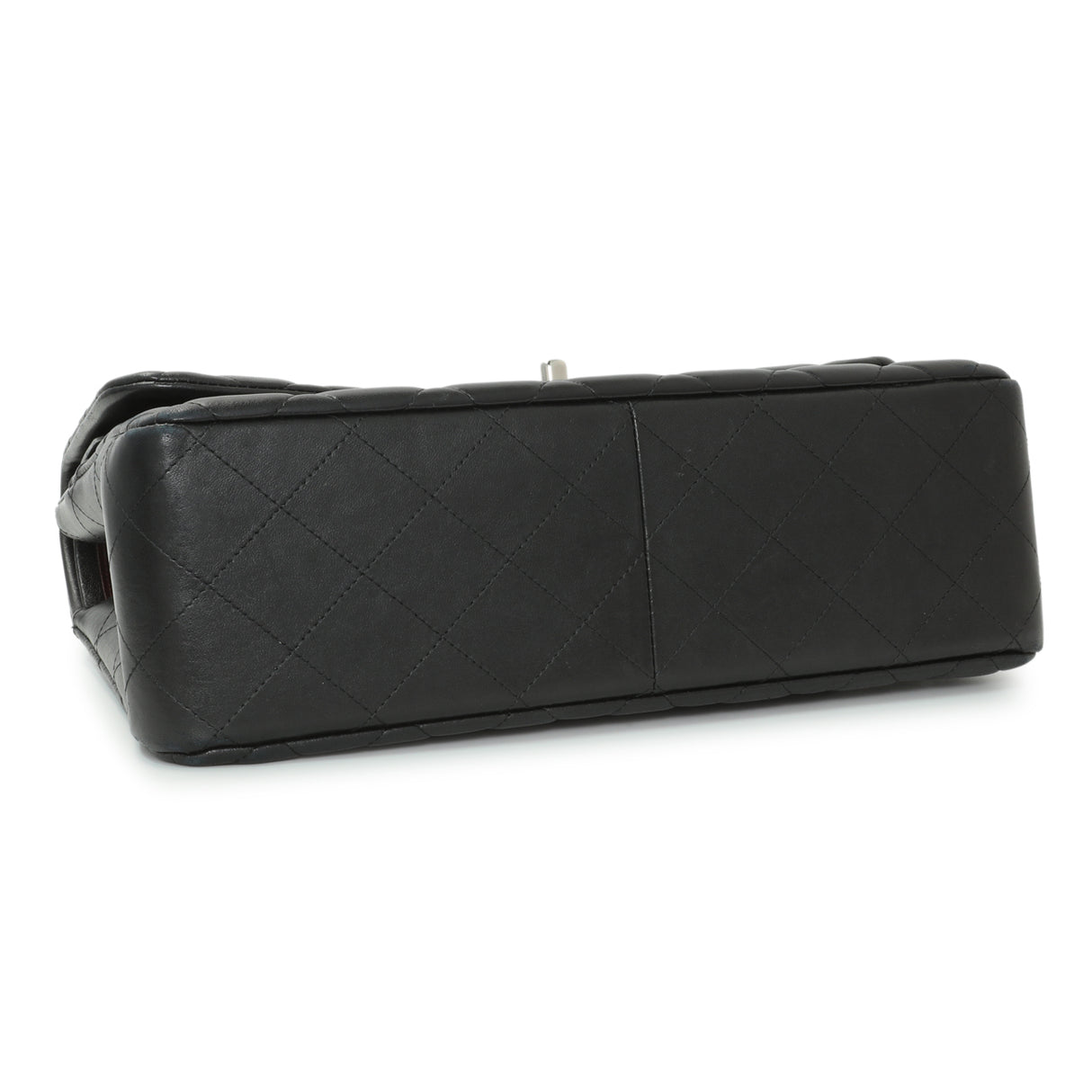 Chanel Black Quilted Lambskin Jumbo Double Flap Handbags Chanel