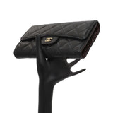 Chanel Black Quilted Caviar Large Flap Wallet Accessories Chanel