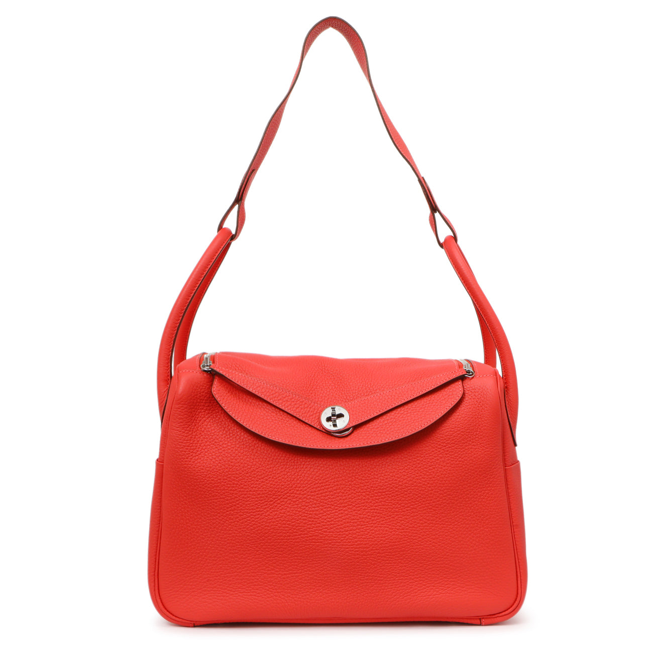 Hermes Rouge Pivoine Clemence Lindy 34 – Modaselle