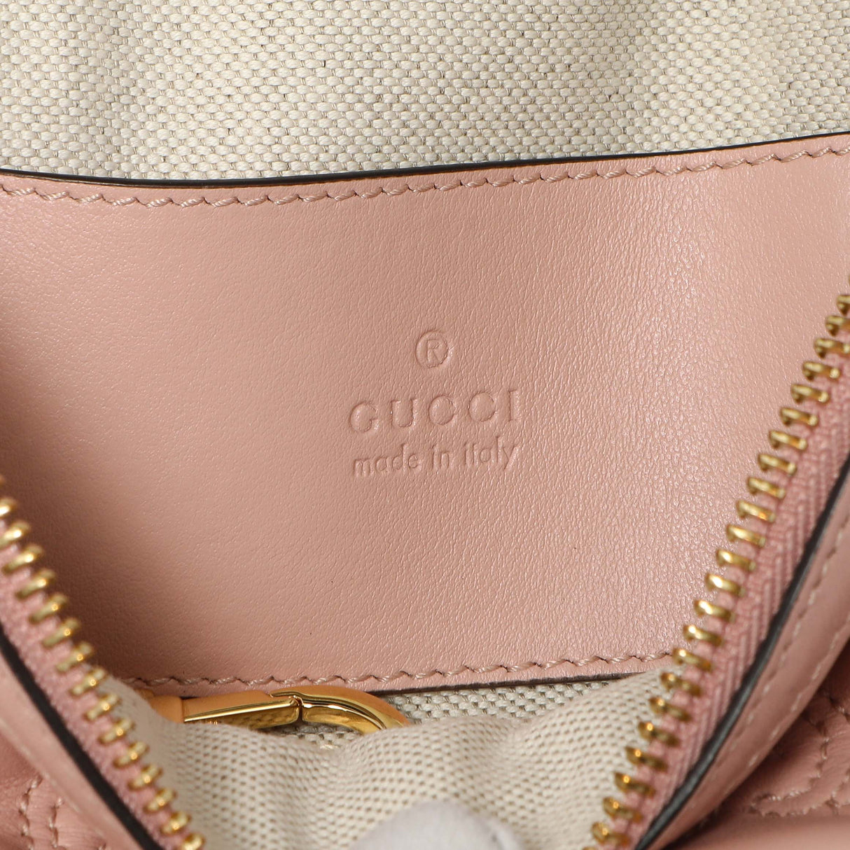 Gucci Pink Calfskin GG Matelasse Top Handle Mini Bag