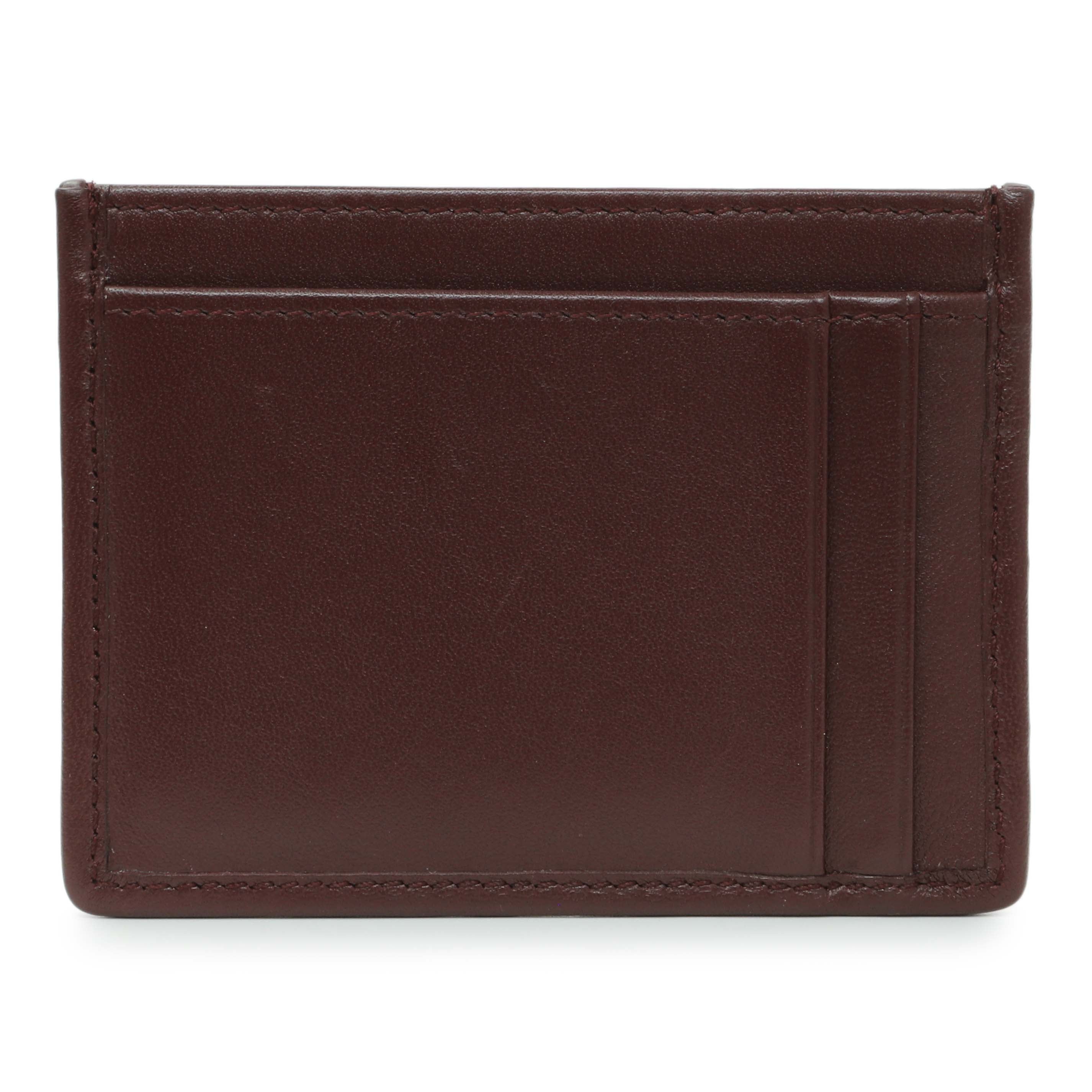 MIU MIU ブラウン ケース Miu Miu Burgundy Nappa Matelasse Card Case – Modaselle