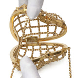 Chanel Metal Metallic Lambskin Heart Minaudiere Crossbody Handbags Chanel