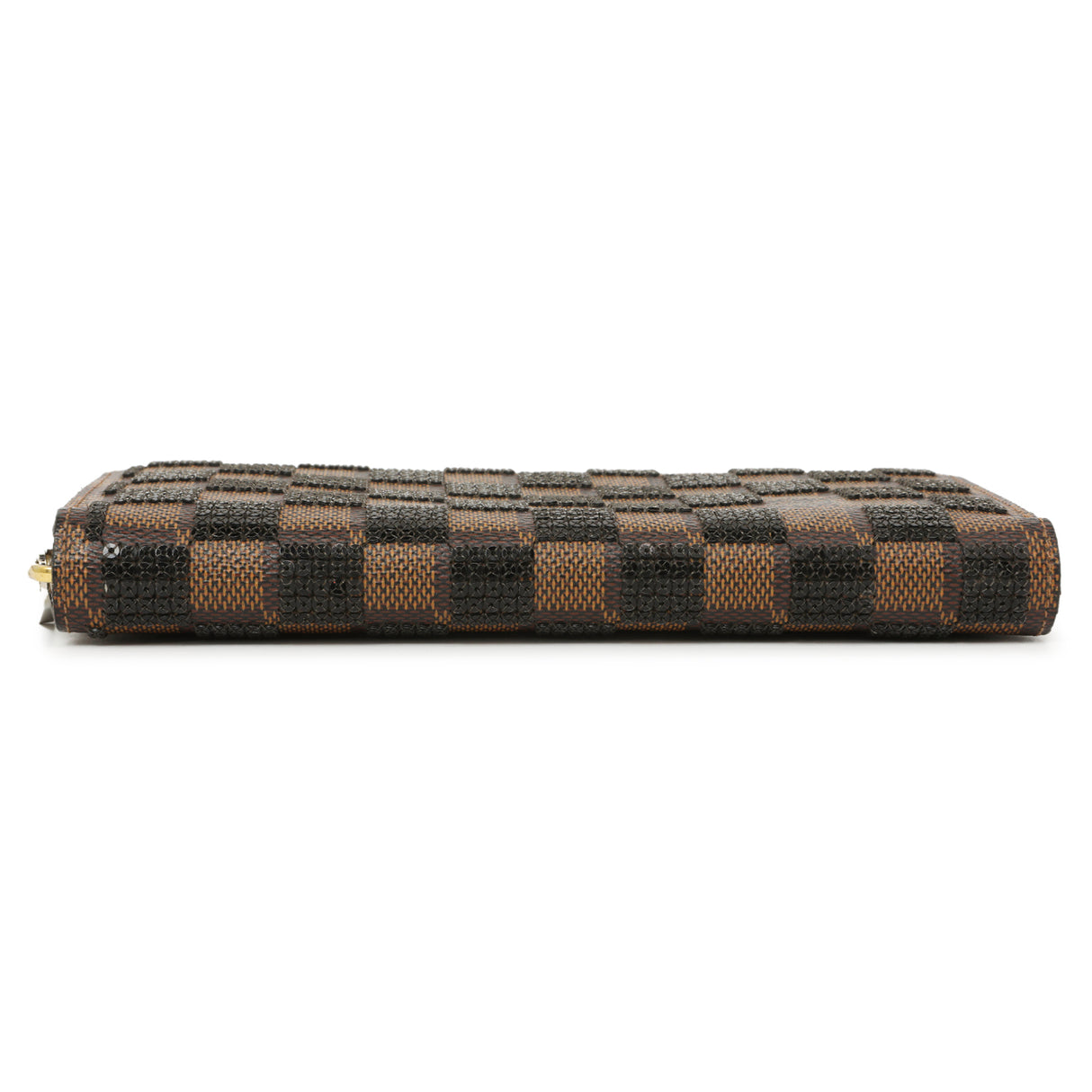 Louis Vuitton Black Damier Paillettes Zippy Wallet