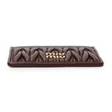 Miu Miu Burgundy Nappa Matelasse Card Case Accessories Miu Miu