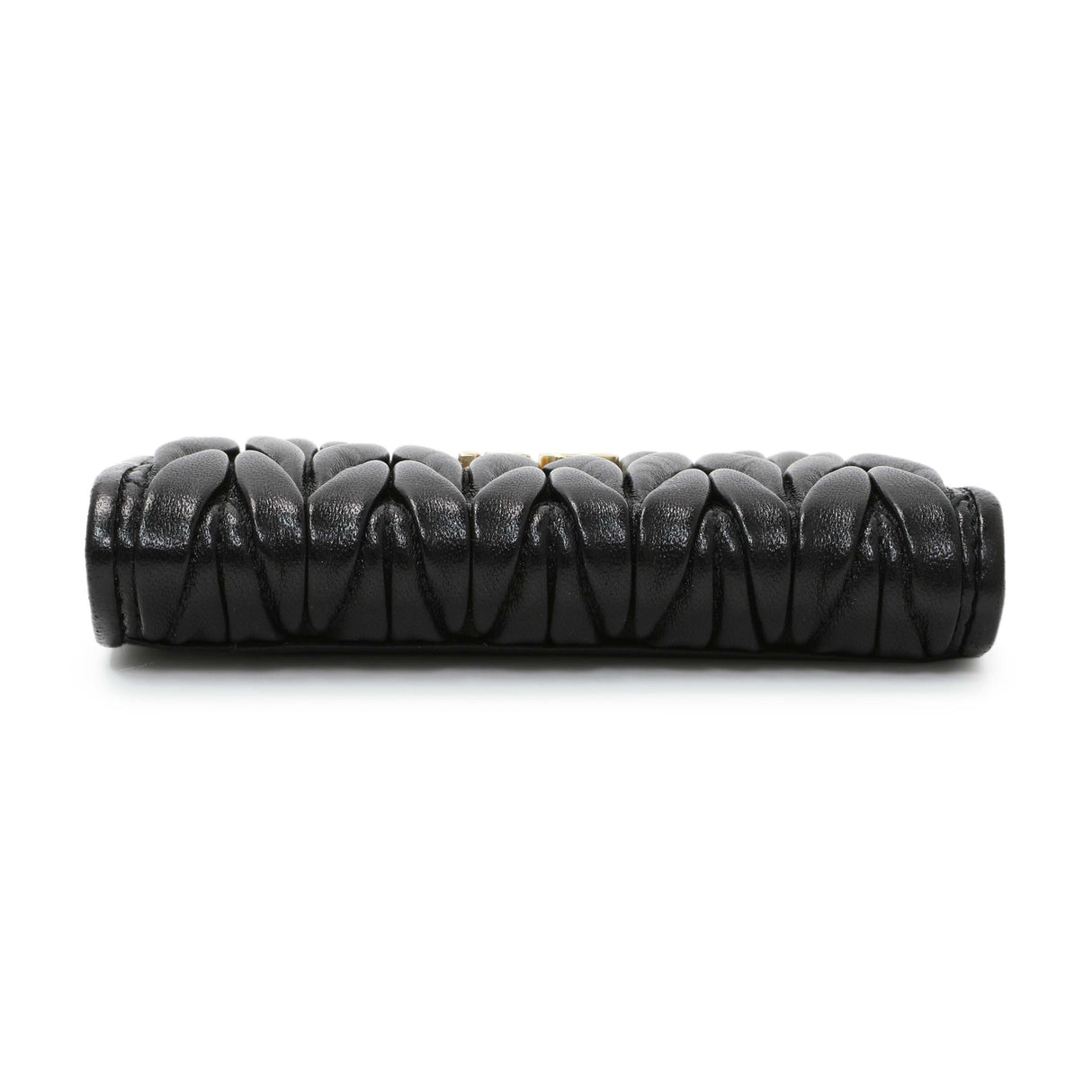 Miu Miu Black Nappa Matelasse Card Holder Accessories Miu Miu