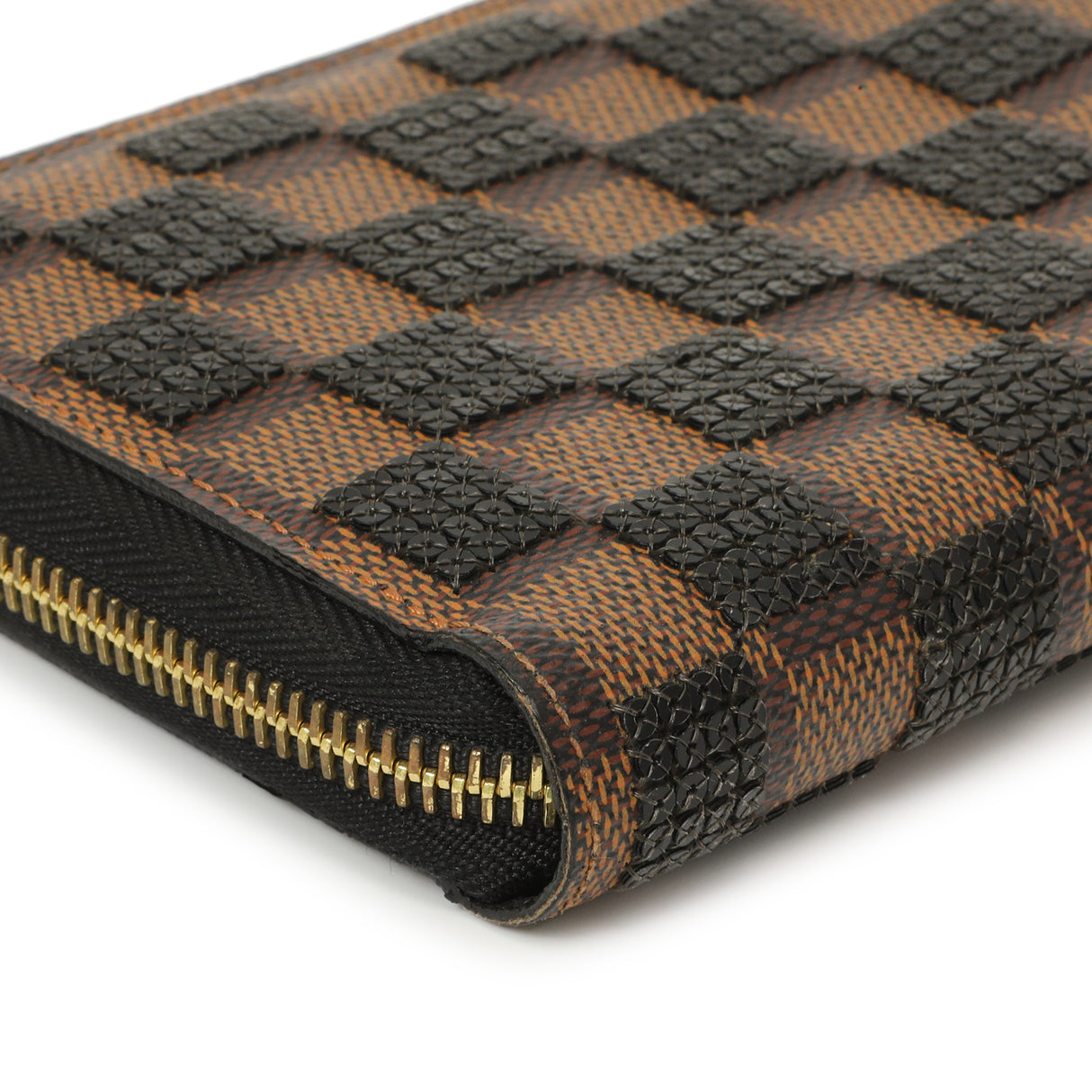 Louis Vuitton Black Damier Paillettes Zippy Wallet