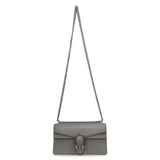 Gucci Grey Calfskin Enamel Small Dionysus Shoulder Bag