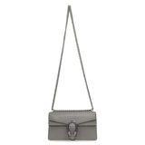 Gucci Grey Calfskin Enamel Small Dionysus Shoulder Bag