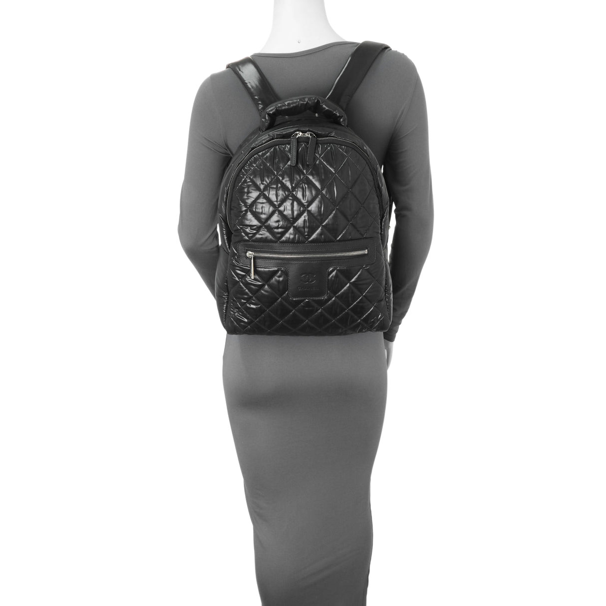 Chanel Black Nylon Quilted Coco Cocoon Backpack Handbags Chanel