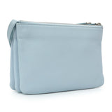 Celine Light Blue Lambskin Small Trio Crossbody Bag Handbags Celine