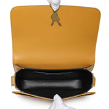 Saint Laurent Dark Sun (Tan) Box Calfskin Medium Solferino Satchel Handbags Saint Laurent