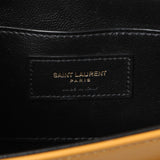 Saint Laurent Dark Sun (Tan) Box Calfskin Medium Solferino Satchel Handbags Saint Laurent