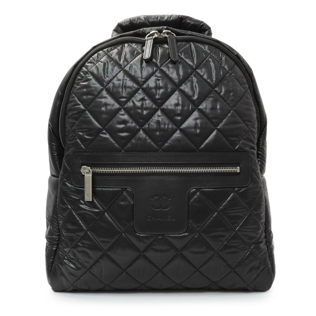 Chanel Black Nylon Quilted Coco Cocoon Backpack Handbags Chanel