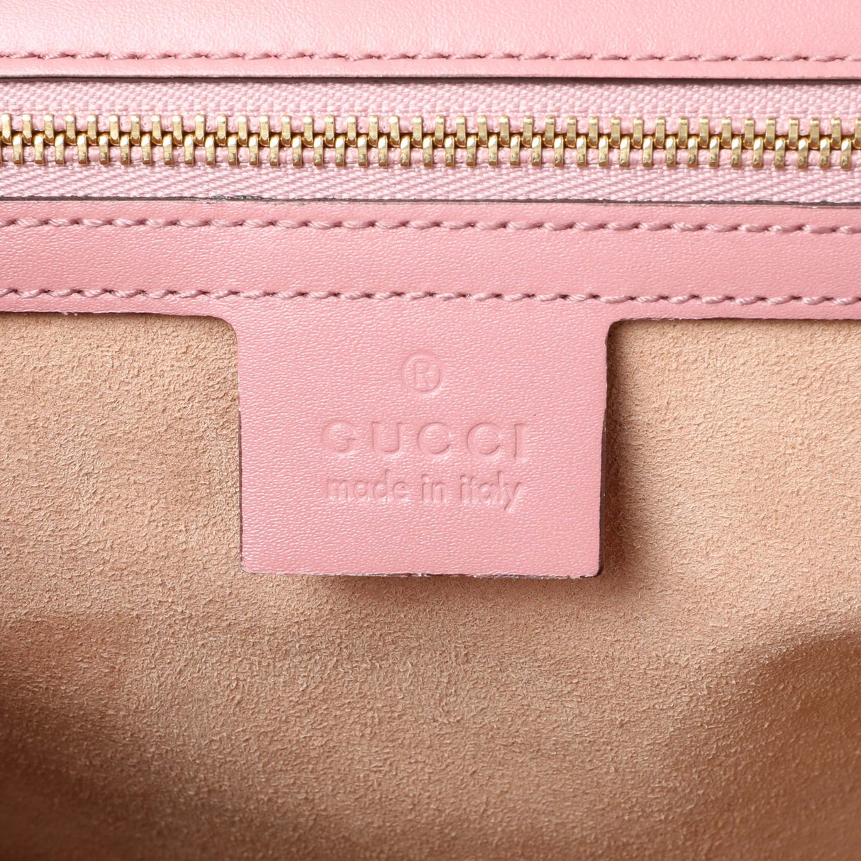Gucci Pink Calfskin Medium Guccissima Padlock Flap Shoulder Bag Handbags Gucci