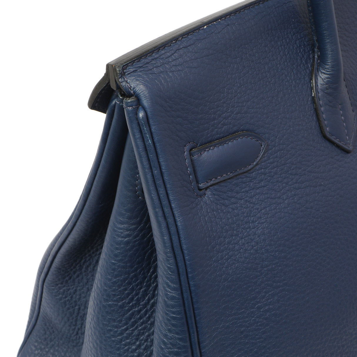 Hermes Bleu Saphir Clemence Birkin 35