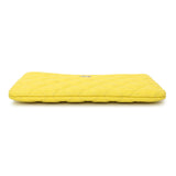 Chanel Yellow Quilted Caviar Cosmetic Case Accessories Chanel