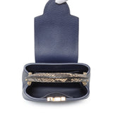 Louis Vuitton Blue Taurillon Python Mini Capucines Handbags Louis Vuitton
