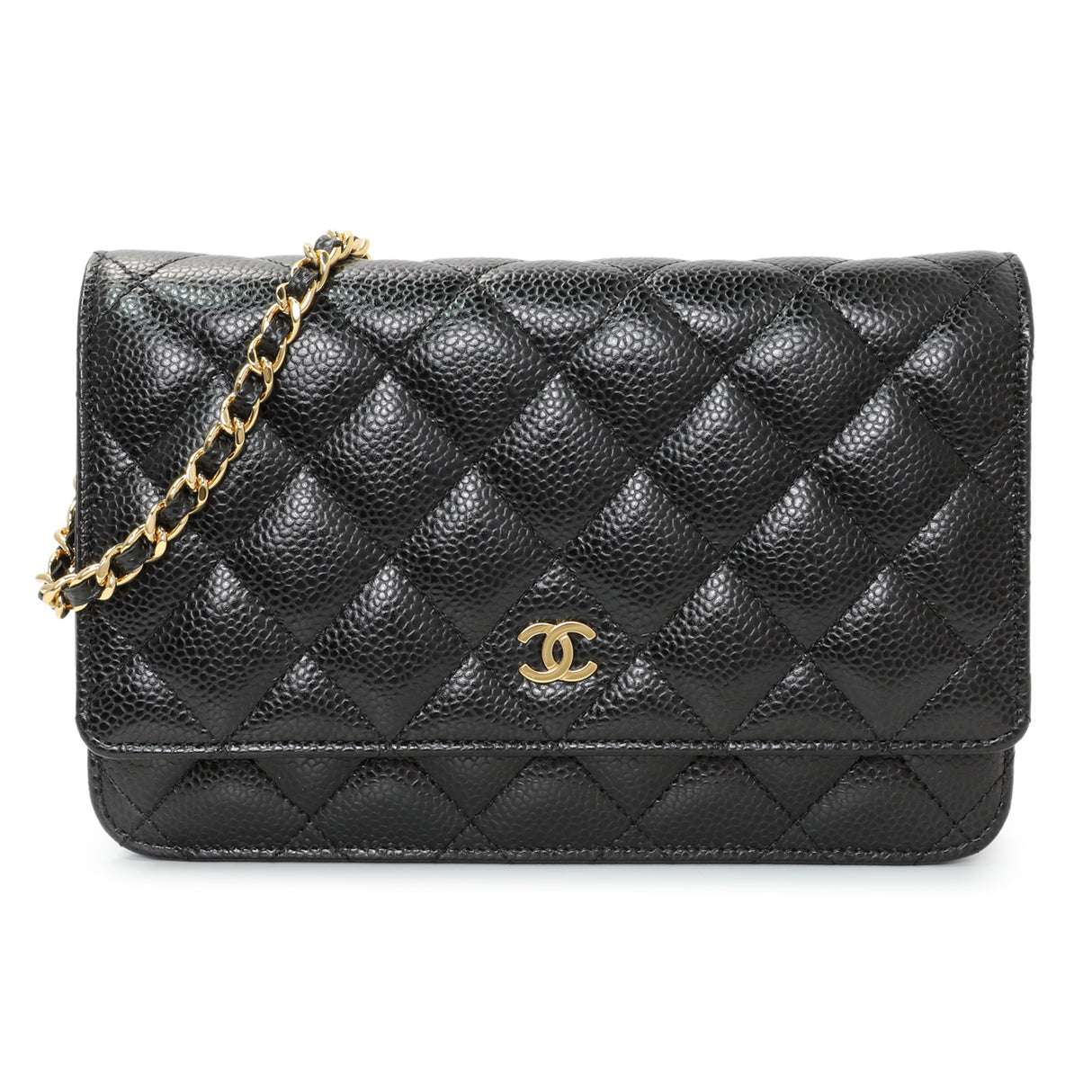 Chanel Black Caviar Wallet On Chain Handbags Chanel