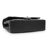 Chanel Black Quilted Lambskin Medium Double Flap Handbags Chanel