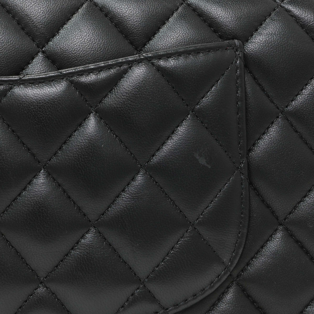 Chanel Black Quilted Lambskin Medium Double Flap Handbags Chanel