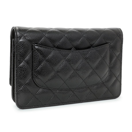 Chanel Black Caviar Wallet On Chain Handbags Chanel