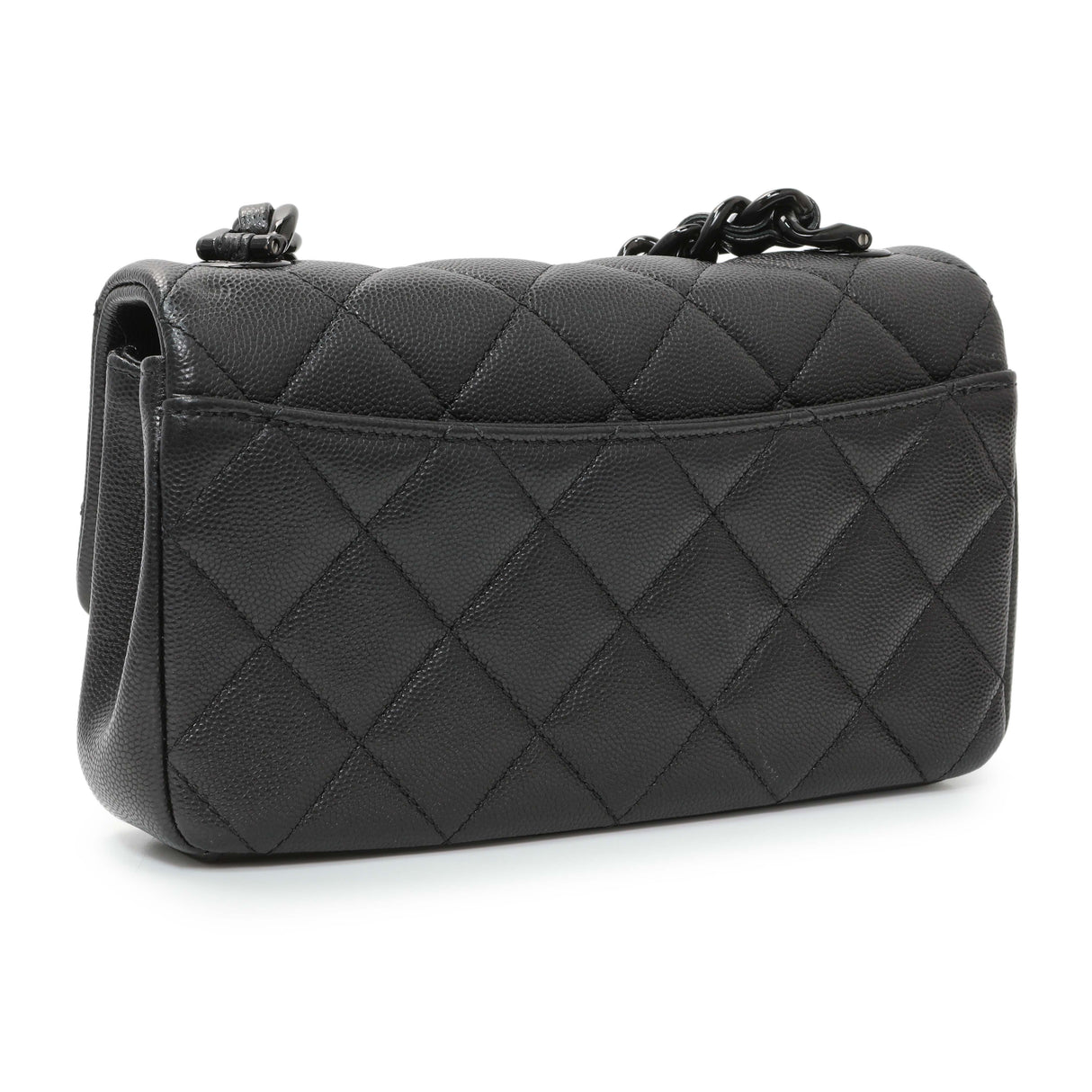 Chanel Black Caviar Quilted My Everything Small Flap Handbags Chanel