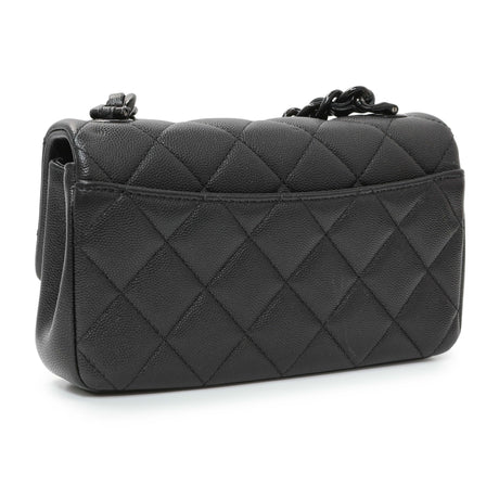 Chanel Black Caviar Quilted My Everything Small Flap Handbags Chanel