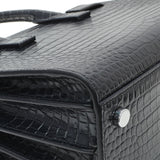 Saint Laurent Calfskin Crocodile Embossed Nano Sac De Jour Handbags Saint Laurent