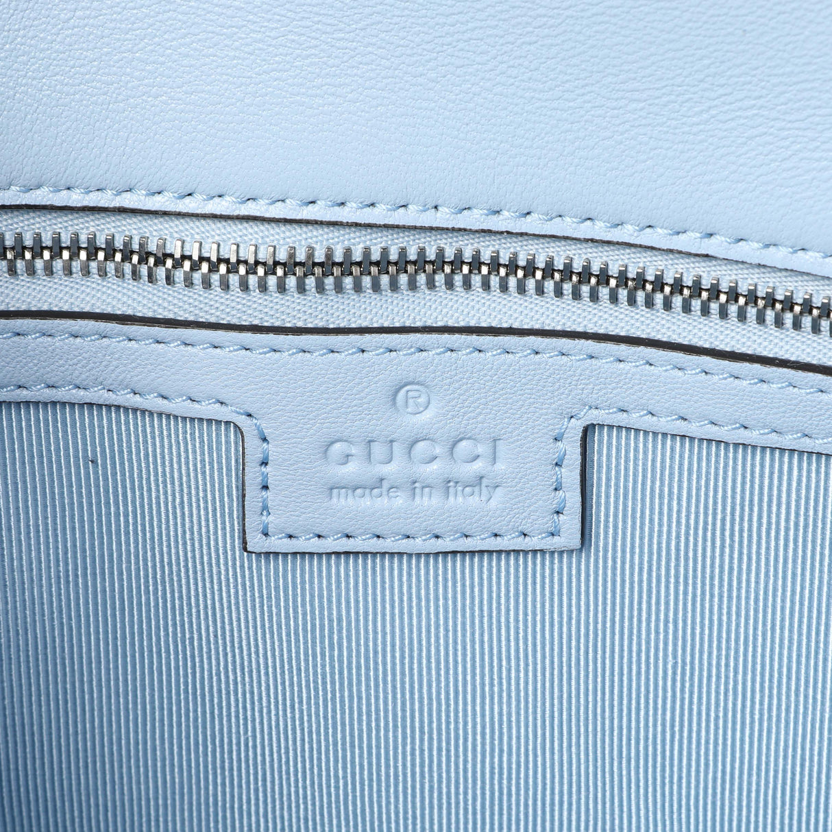 Gucci Light Blue Calfskin Matelasse Medium GG Marmont Shoulder Bag Handbags Gucci