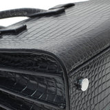 Saint Laurent Calfskin Crocodile Embossed Nano Sac De Jour Handbags Saint Laurent