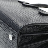 Saint Laurent Calfskin Crocodile Embossed Nano Sac De Jour Handbags Saint Laurent