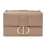 Christian Dior Blush Grained Calfskin 30 Montaigne Chain Flap Bag Handbags Christian Dior