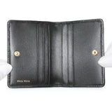Miu Miu Black Nappa Matelasse Card Holder Accessories Miu Miu