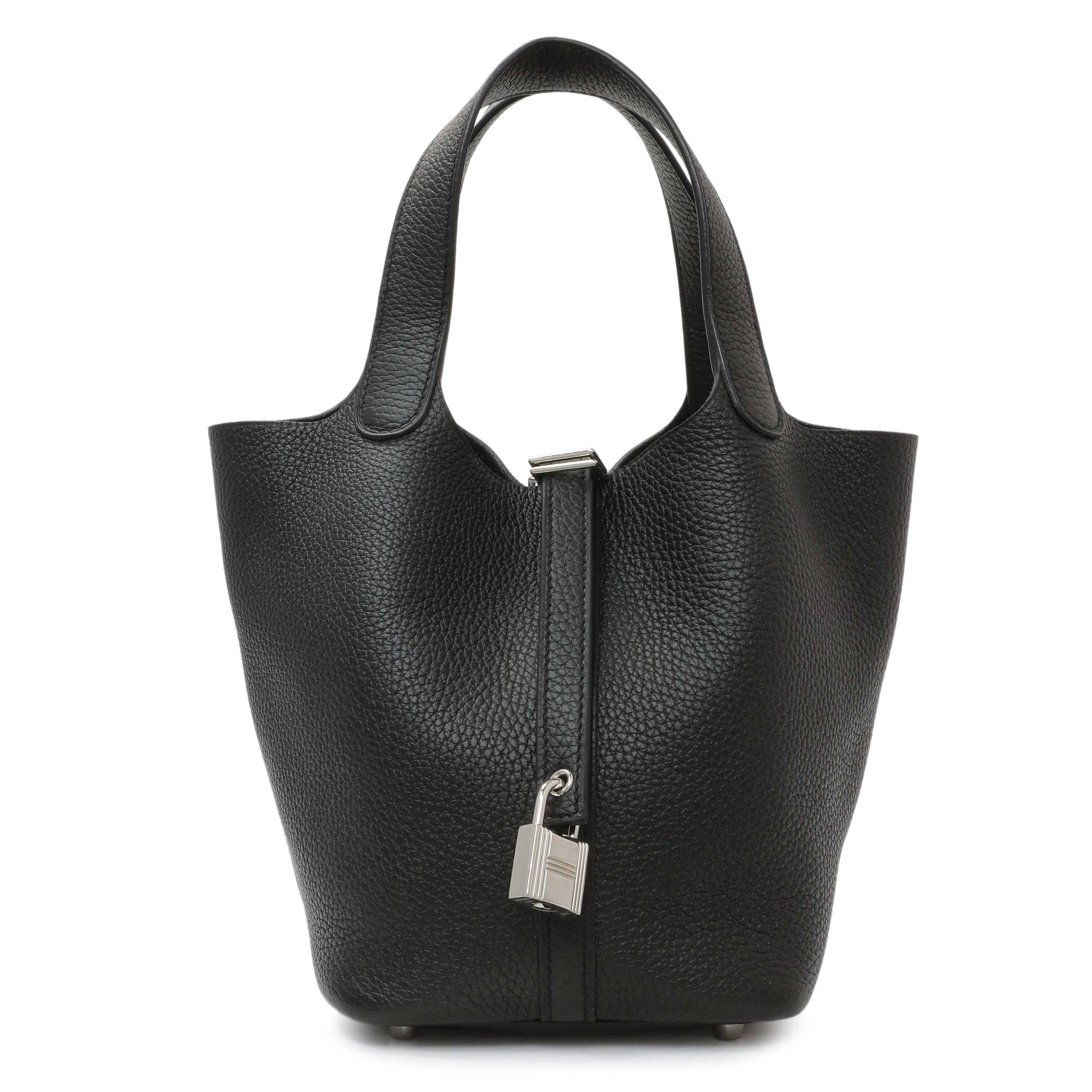 Hermes Black Clemence Picotin Lock 18 – Modaselle
