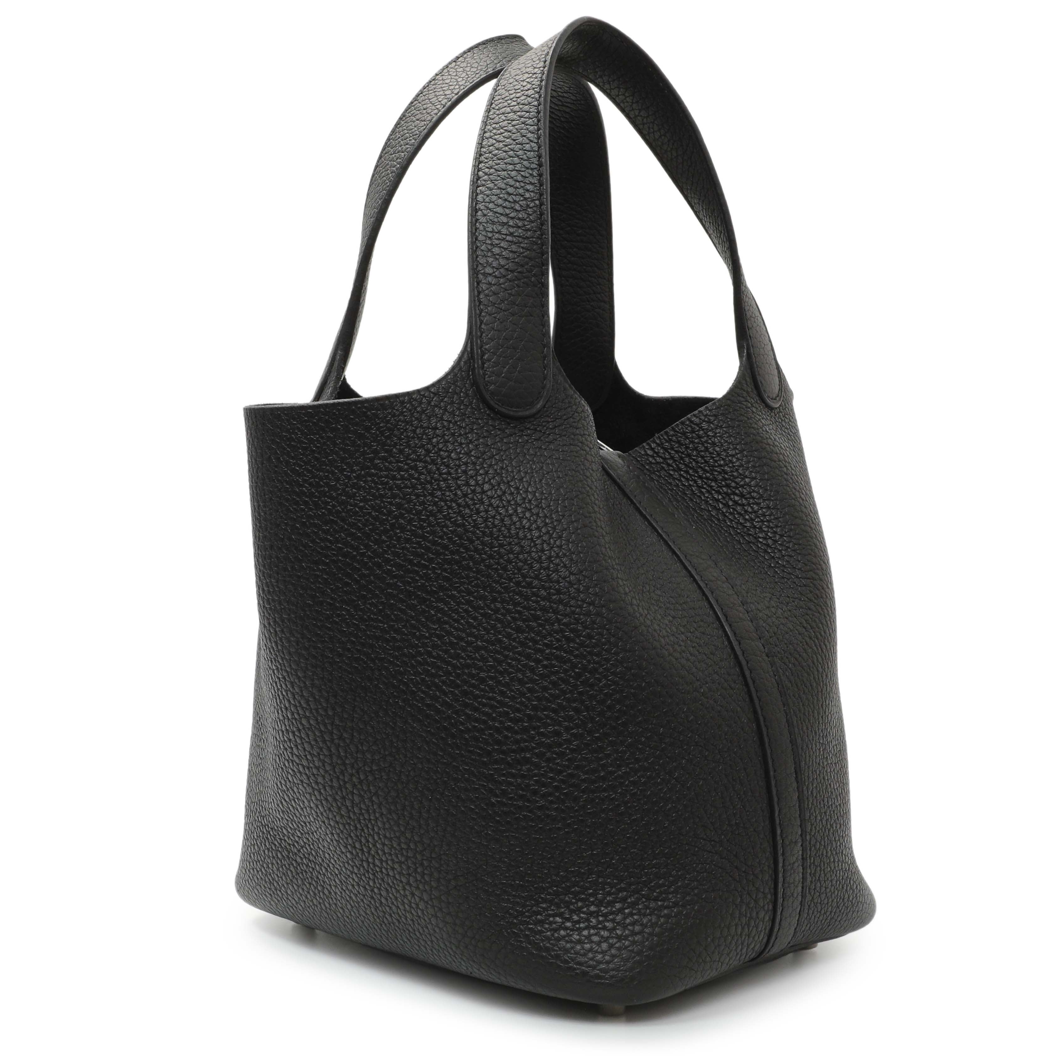 Hermes Black Clemence Picotin Lock 18 – Modaselle