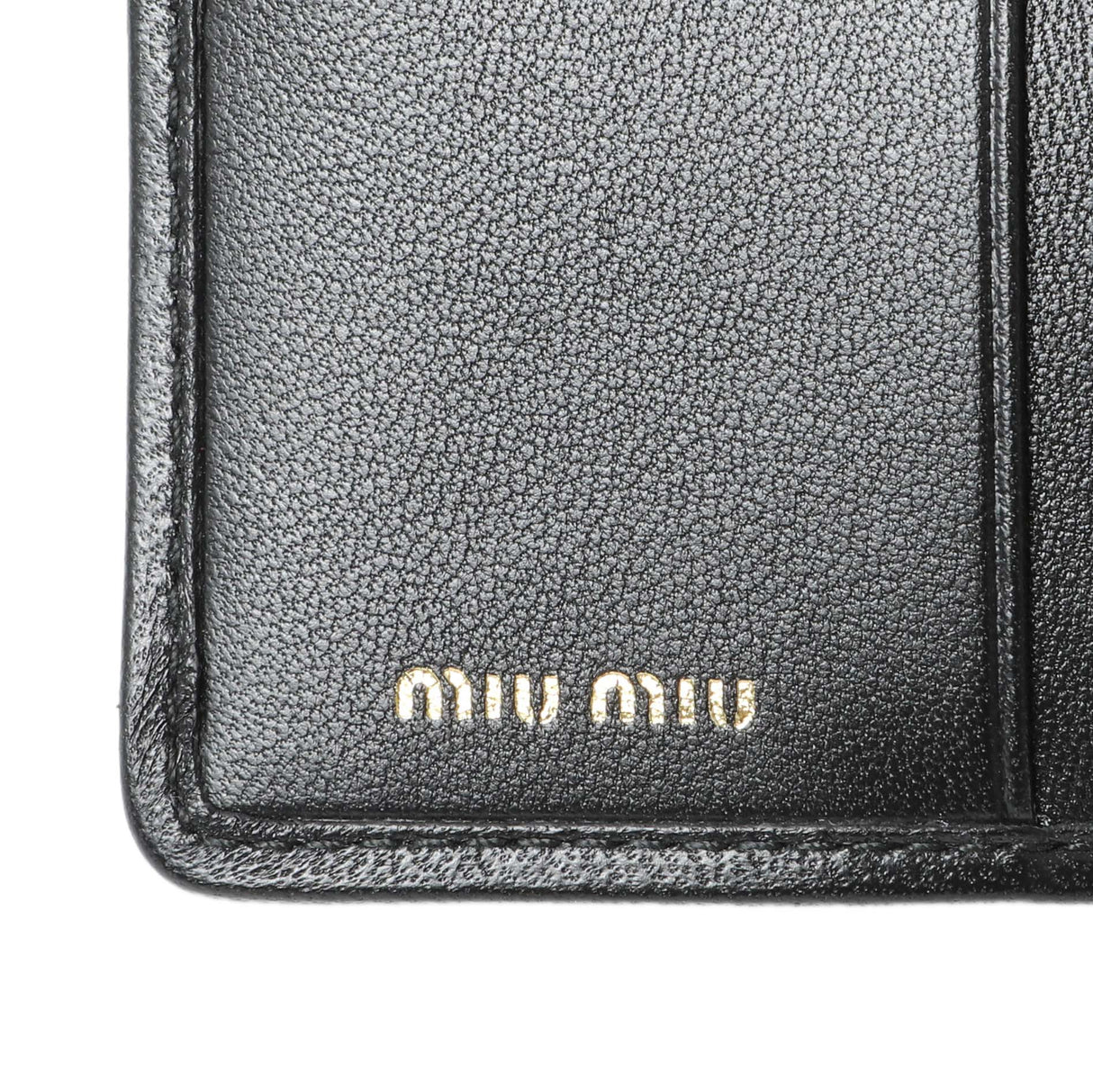 Miu Miu Black Nappa Matelasse Card Holder Accessories Miu Miu