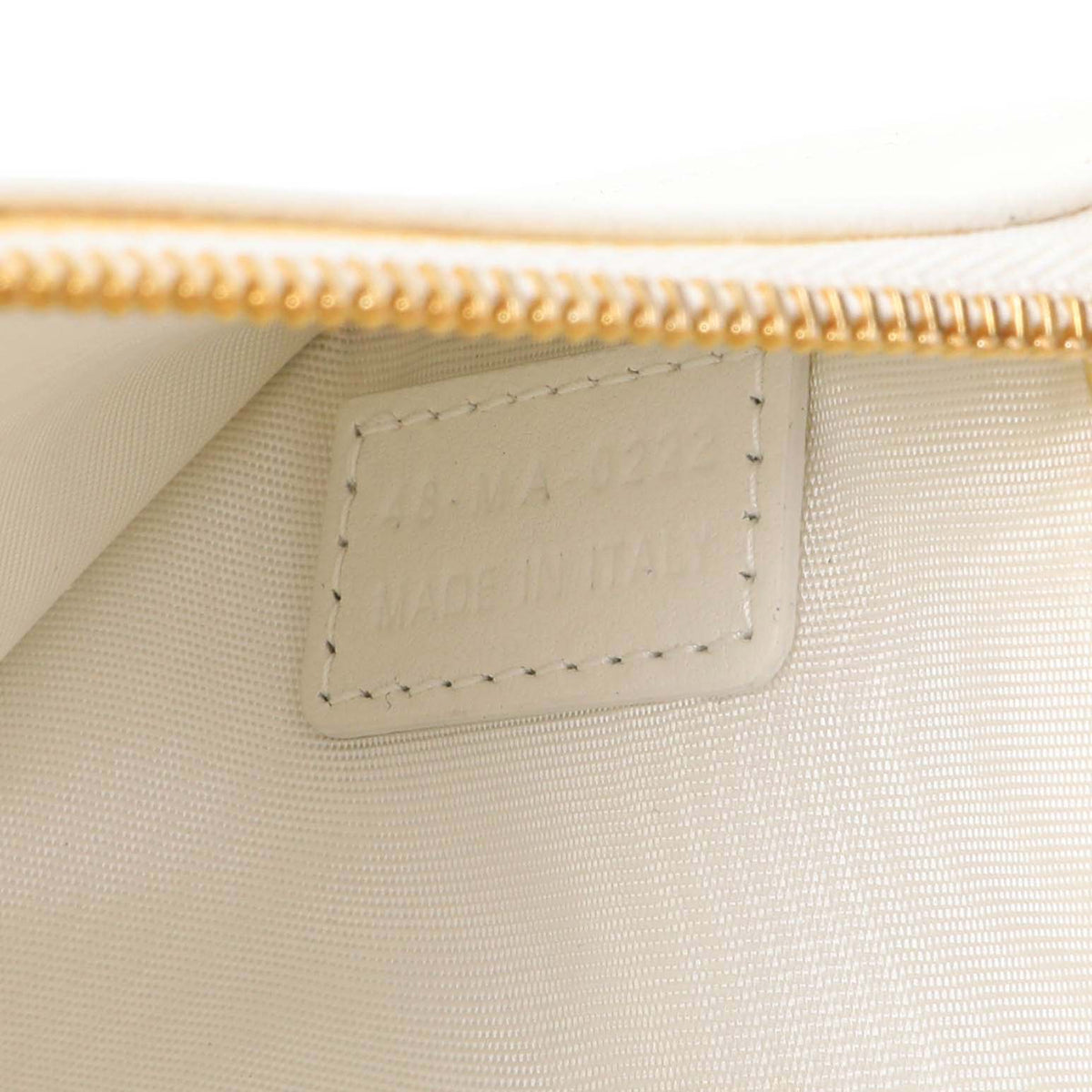 Christian Dior White Lambskin Cannage Lady Dior Pouch with Chain Handbags Christian Dior