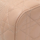 Christian Dior Pink Lambskin Cannage Small Diortravel Vanity Case Cloud Handbags Christian Dior